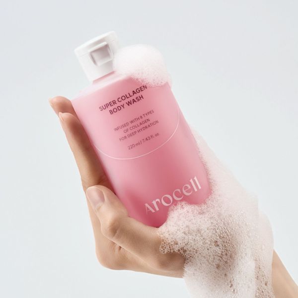 Зволожувальний гель для душу з колагеном Arocell Super Collagen Body Wash , 220 мл 190499 фото