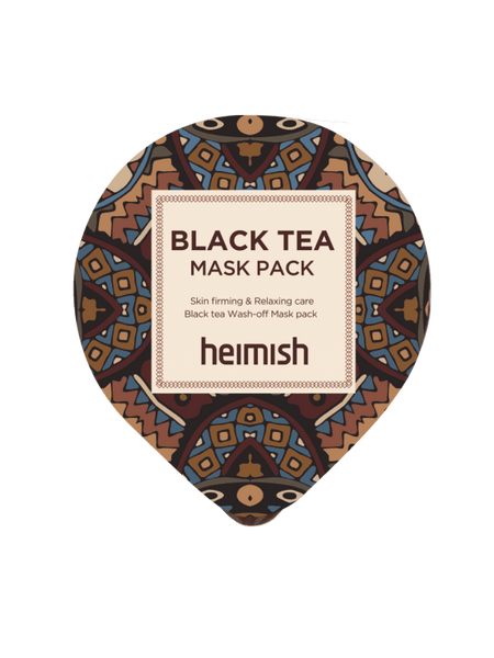(Миниатюра) Успокаивающая маска для лица с черным чаем (Miniature) HEIMISH Black Tea Mask Pack 15887 фото