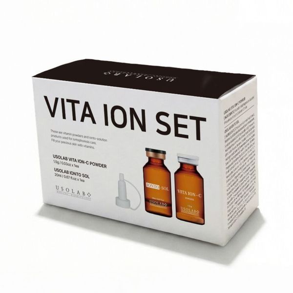 Осветляющий, антиоксидантный и омолаживающий набор Usolab Vita Ion-C Set , 20 мл + 1,5 г 190402 фото