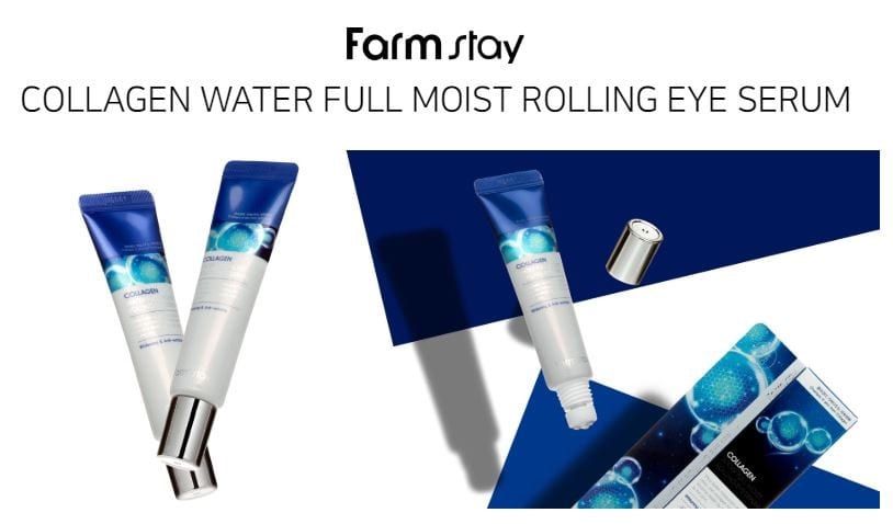 Сыворотка-роллер для кожи вокруг глаз с коллагеном Farmstay Collagen Water Full Moist Rolling Eye Serum 15666 фото