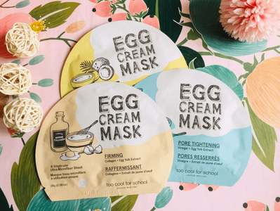 Яичная тканевая маска для сужения пор Too Cool For School Egg Cream Mask Pore Tightening 16660 фото