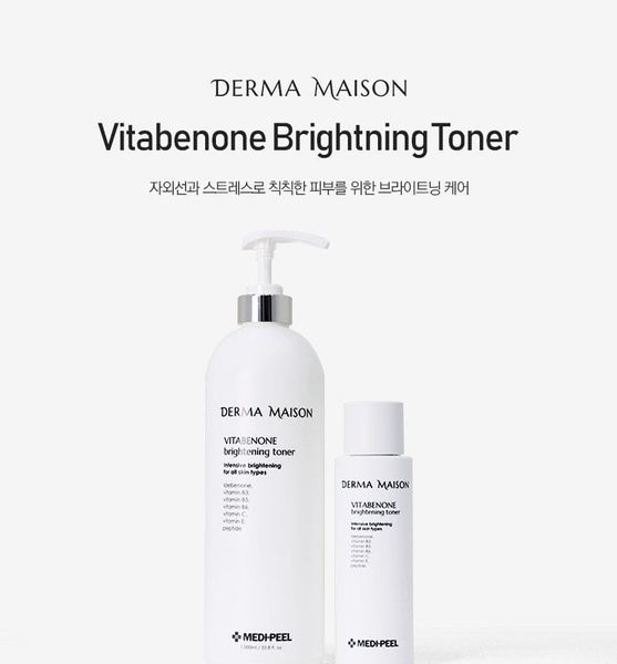 Осветляющий тонер с идебеноном Medi-Peel Derma Maison Vitabenone Brightening Toner 14406 фото