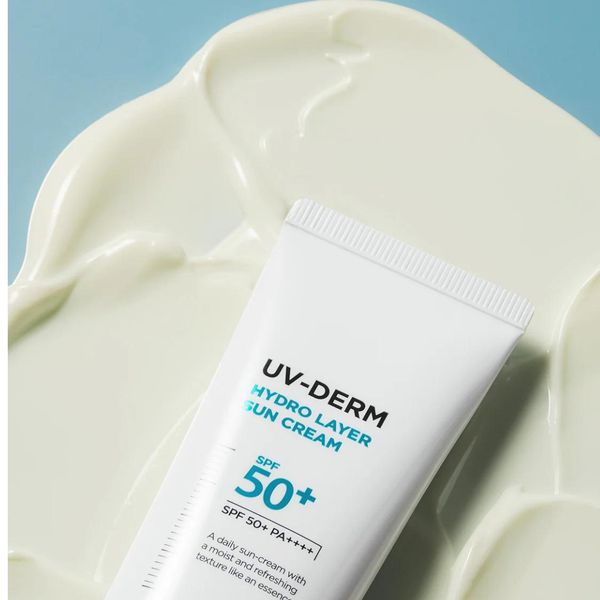 Зволожуючий сонцезахисний крем з екзосомами Dermafirm UV-Derm Hydro Layer Sun-cream [SPF50+/PA++++] , 50 г 18912 фото