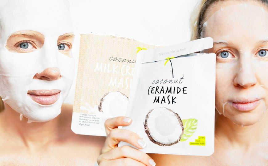 Увлажняющая тканевая маска с кокосовым молоком Too Cool For School Coconut Milk Cream Mask 16664 фото