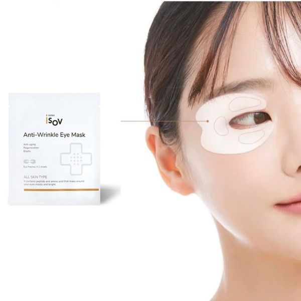 Патчі для верхньої та нижньої повіки з ПДРН і пептидами Isov Sorex Anti-Wrinkle Eye Mask , 30 пар 190116 фото