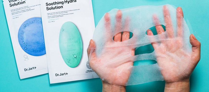 Успокаивающая тканевая маска с алоэ вера Dr. Jart+ Dermask Waterjet Soothing Hydra Solution 14094 фото