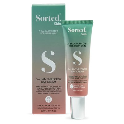 Денний крем 5 в 1 проти почервоніння SORTED SKIN 5 in 1 Anti-Redness Day Cream SPF 50 , 30 мл 18920 фото