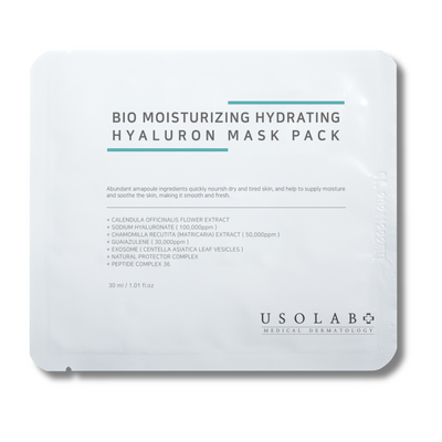 Ревіталізуюча маска з гіалуроном USOLAB Bio Moisturizing Hydrating Hyaluron Mask Pack 18717 фото