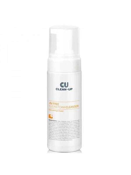 Очищуюча пінка для проблемної та чутливої шкіри CU SKIN Clean-Up AV Free Clean Foam Cleanser 17003 фото