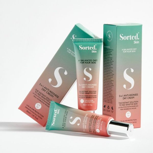 Денний крем 5 в 1 проти почервоніння SORTED SKIN 5 in 1 Anti-Redness Day Cream SPF 50 , 30 мл 18920 фото