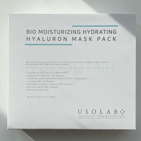 Ревитализирующая маска с гиалуроном USOLAB Bio Moisturizing Hydrating Hyaluron Mask Pack 18717 фото