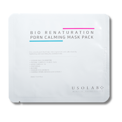 Антивікова маска з полінуклеотидами USOLAB Bio Renaturation PDRN Calming Mask Pack 18718 фото