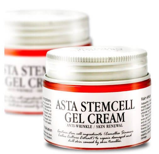Омолаживающий гель-крем для лица со стволовыми клетками растений Graymelin Asta Stemcell Anti-Wrinkle Gel Cream 11389 фото