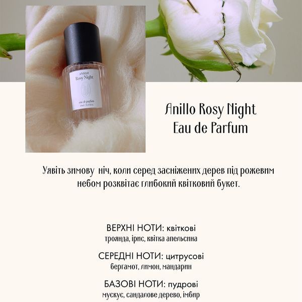 Парфумована вода Anillo Rosy Night Eau de Parfum , 10 мл 190021 фото