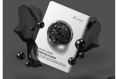 Тканевая маска с черной икрой Esthetic House Black Caviar Prestige Ex Mask 13888 фото