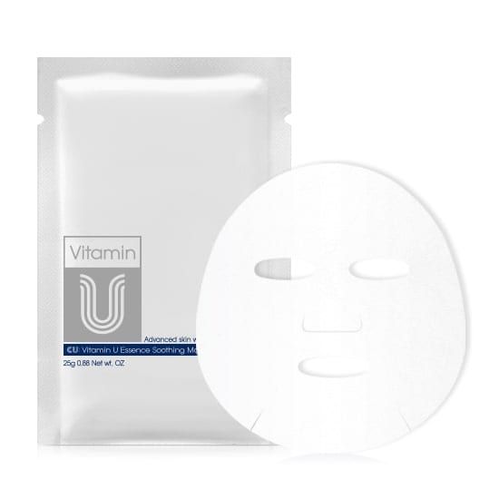 Успокаивающая витаминная тканевая маска CU Skin Vitamin U Essence Soothing Mask 16874 фото