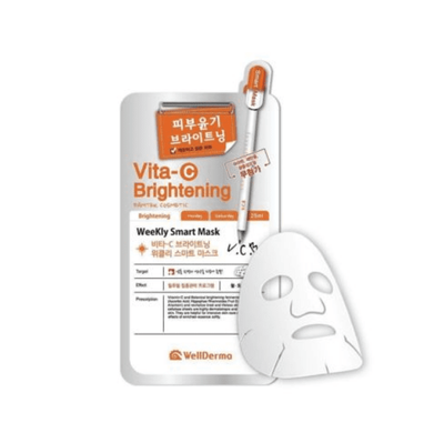 Осветляющая тканевая маска WellDerma Vita-C Brightening Weekly Smart Mask 16175 фото