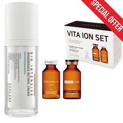 Интенсивный омолаживающий и осветляющий набор USOLAB Retinol + Vita Ion-C 190527 фото