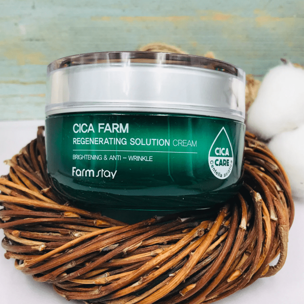 Восстанавливающий крем с центеллой FarmStay Cica Farm Regenerating Solution Cream 16407 фото