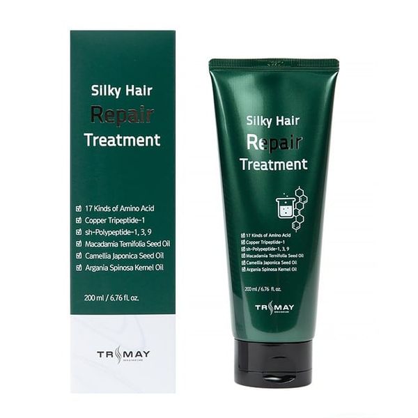 Безсульфатный восстанавливающий бальзам для волос TRIMAY Silky Hair Repair Treatment p.h 5.5 13614 фото