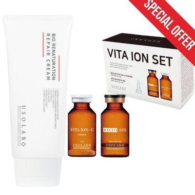 Осветляющий и восстанавливающий набор USOLAB Vita Ion-C + Repair Cream 190529 фото