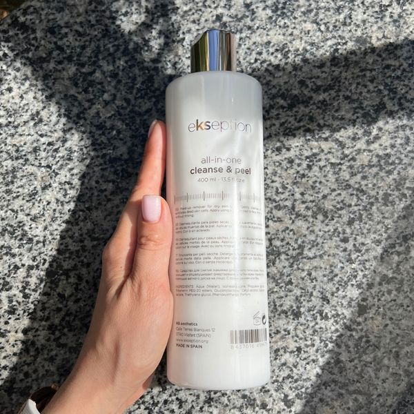 Засіб для очищення шкіри та ексфоліації Ekseption All-in-One Cleanse & Peel , 400 мл 18833 фото