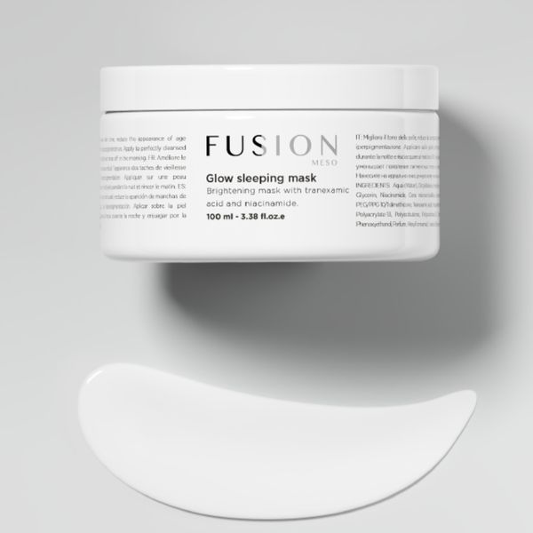 Нічна маска для освітлення та сяяння шкіри Fusion Meso Glow Sleeping Mask , 100 мл 18834 фото