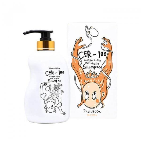 Шампунь для волос с коллагеном Elizavecca CER-100 Collagen Coating Hair Muscle Shampoo 12049 фото