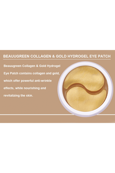 Гидрогелевые патчи под глаза с коллагеном и золотом (большой размер) Beauugreen Collagen & Gold Hydrogel Eye Patch (big size) 14247 фото