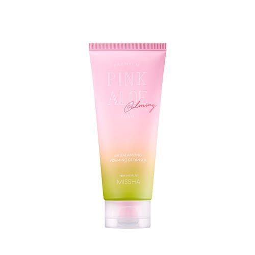 Пенка для чувствительной кожи с алоэ Missha Premium Pink Aloe PH Balancing Foaming Cleanser 12688 фото