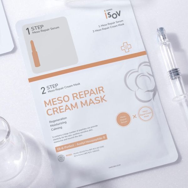 Відновлююча 2-етапна крем-маска ISOV Sorex Meso Repair Cream Mask 2Step , 10 шт 190137 фото