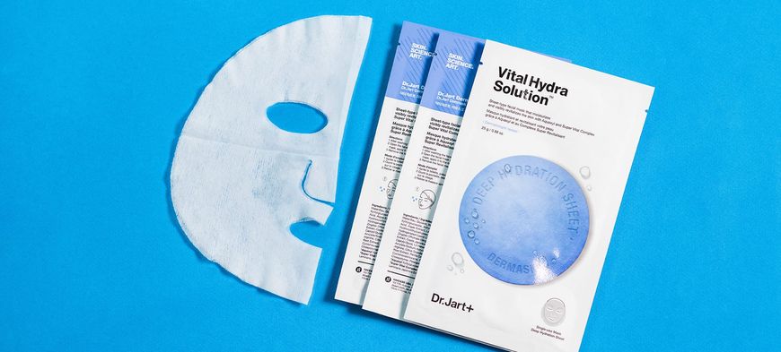Увлажняющая тканевая маска с гиалуроновой кислотой Dr. Jart+ Dermask Waterjet Vital Hydra Solution 14090 фото